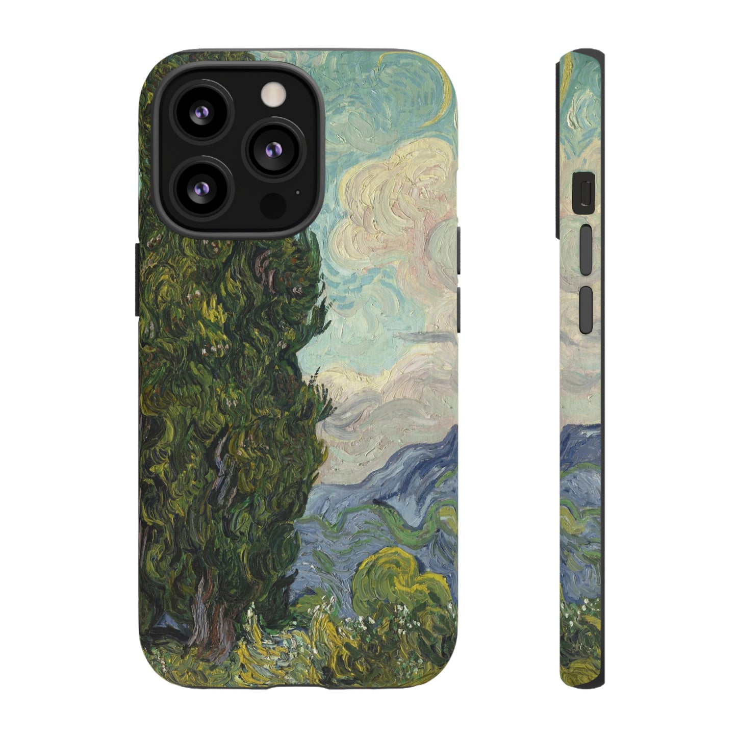 Cypresses by Vincent Van Gogh - Cell Phone Case