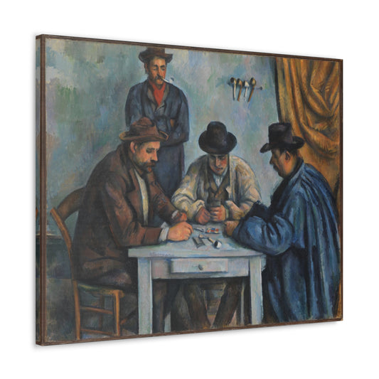 Les Joueurs de Cartes by Paul Cezanne - Canvas Print