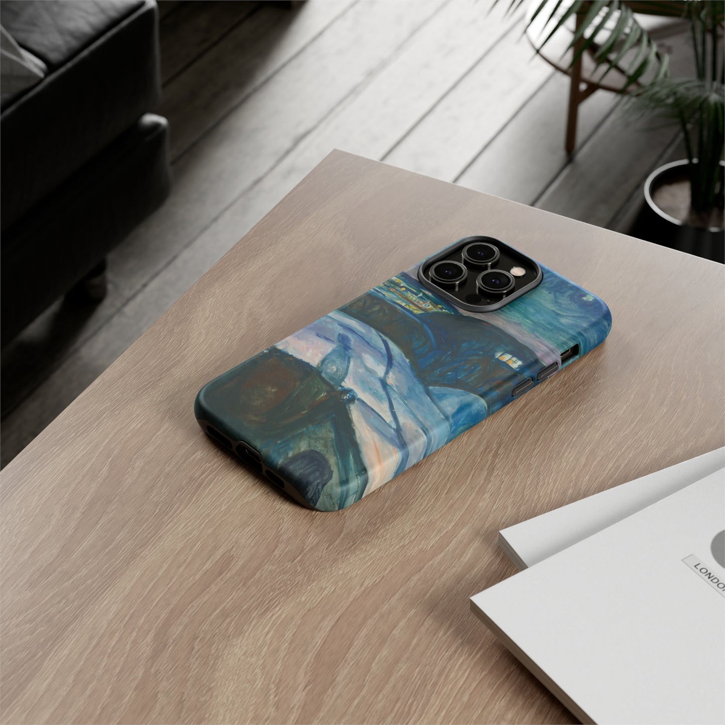 Starry Night by Edvard Munch - Cell Phone Case