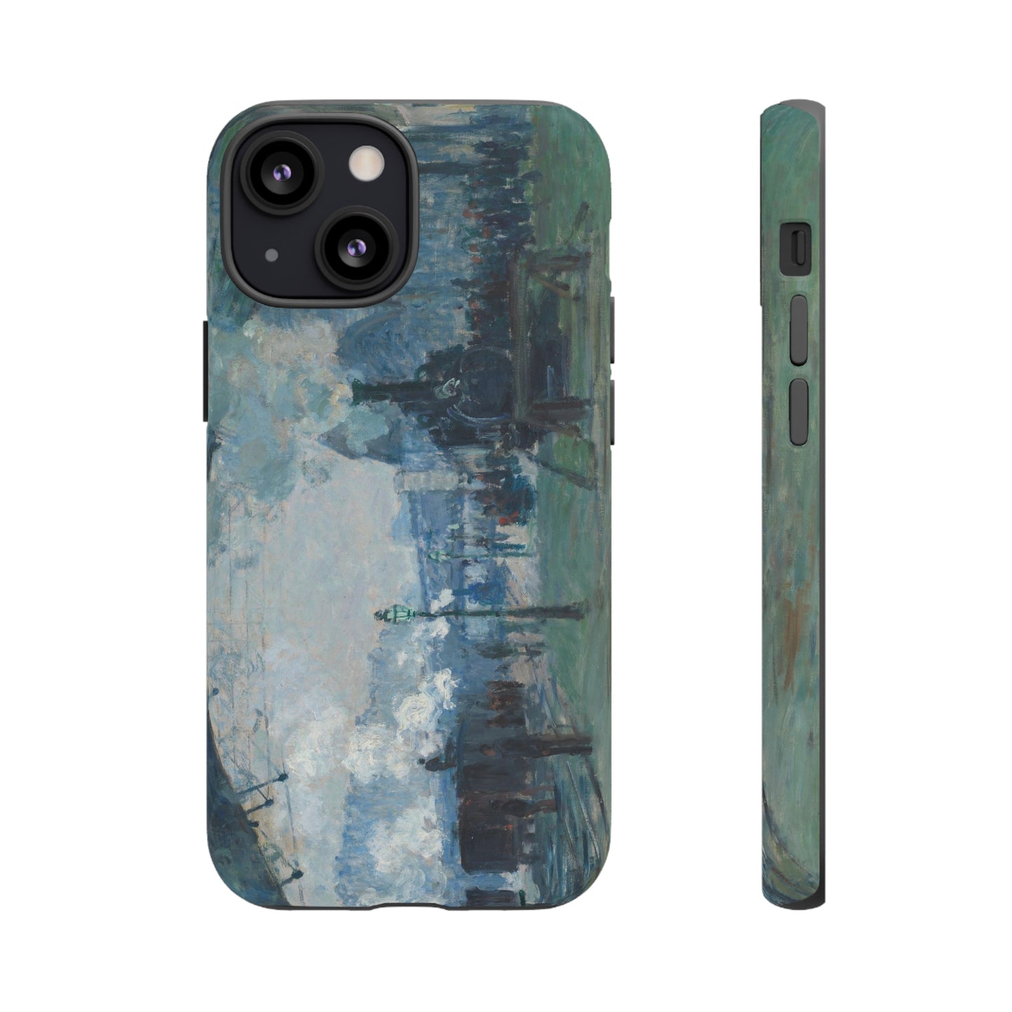 Arrival of the Normandy Train by Claude Monet - Cell Phone Case