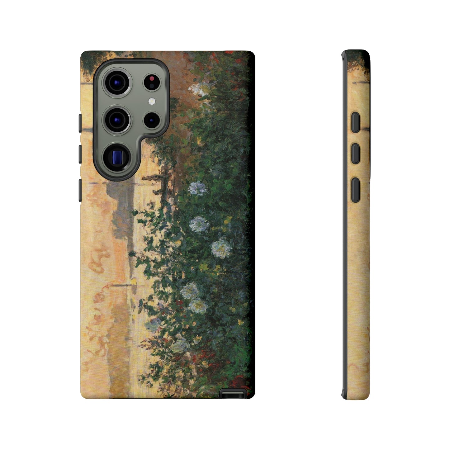 Flowered Riverbank, Argenteuil by Claude Monet - Cell Phone Case