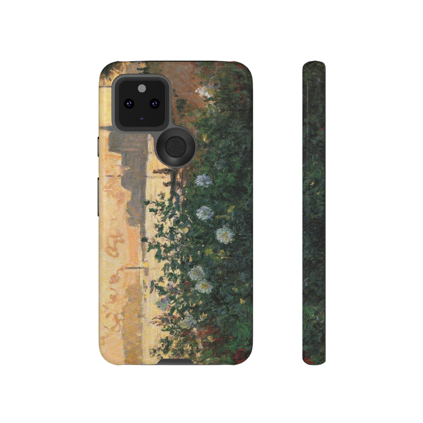 Flowered Riverbank, Argenteuil by Claude Monet - Cell Phone Case