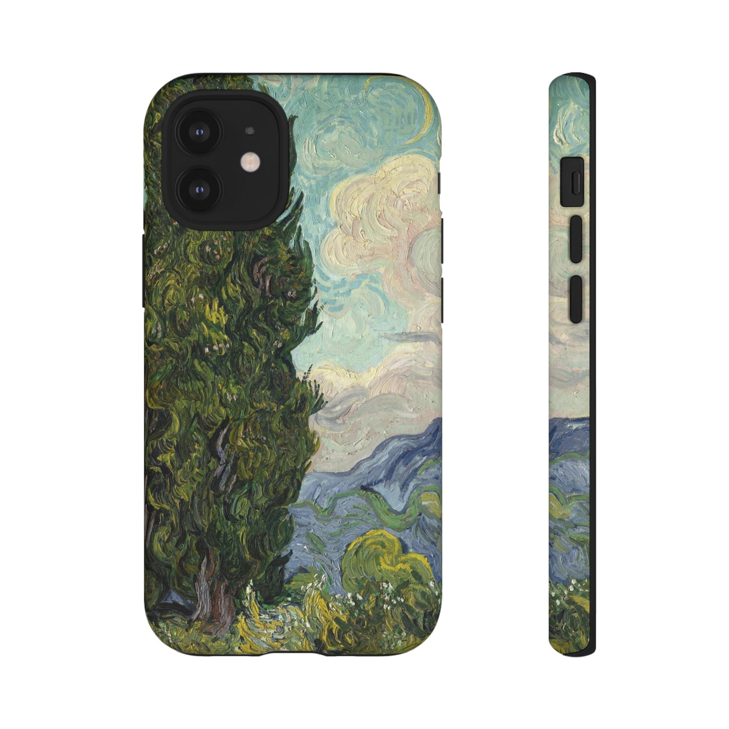 Cypresses by Vincent Van Gogh - Cell Phone Case
