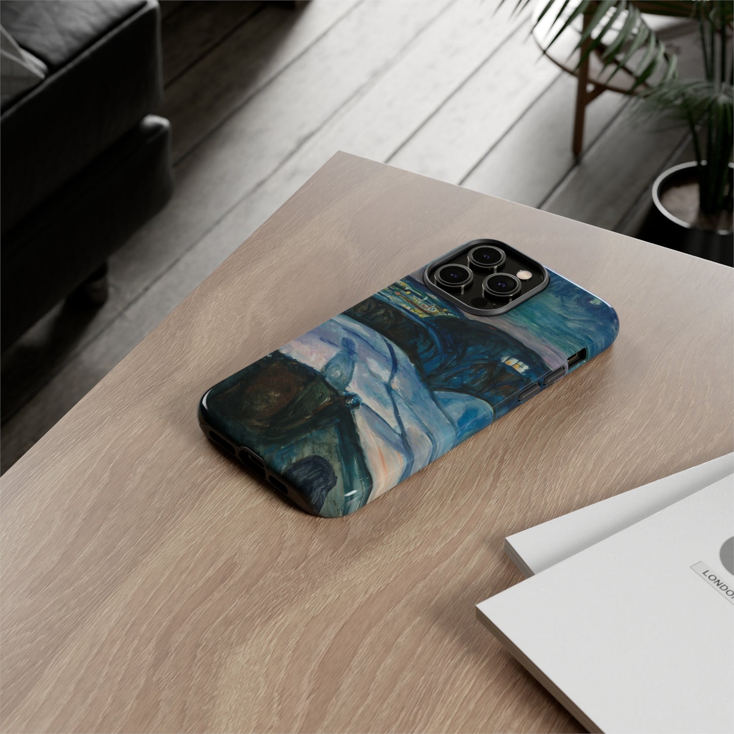 Starry Night by Edvard Munch - Cell Phone Case