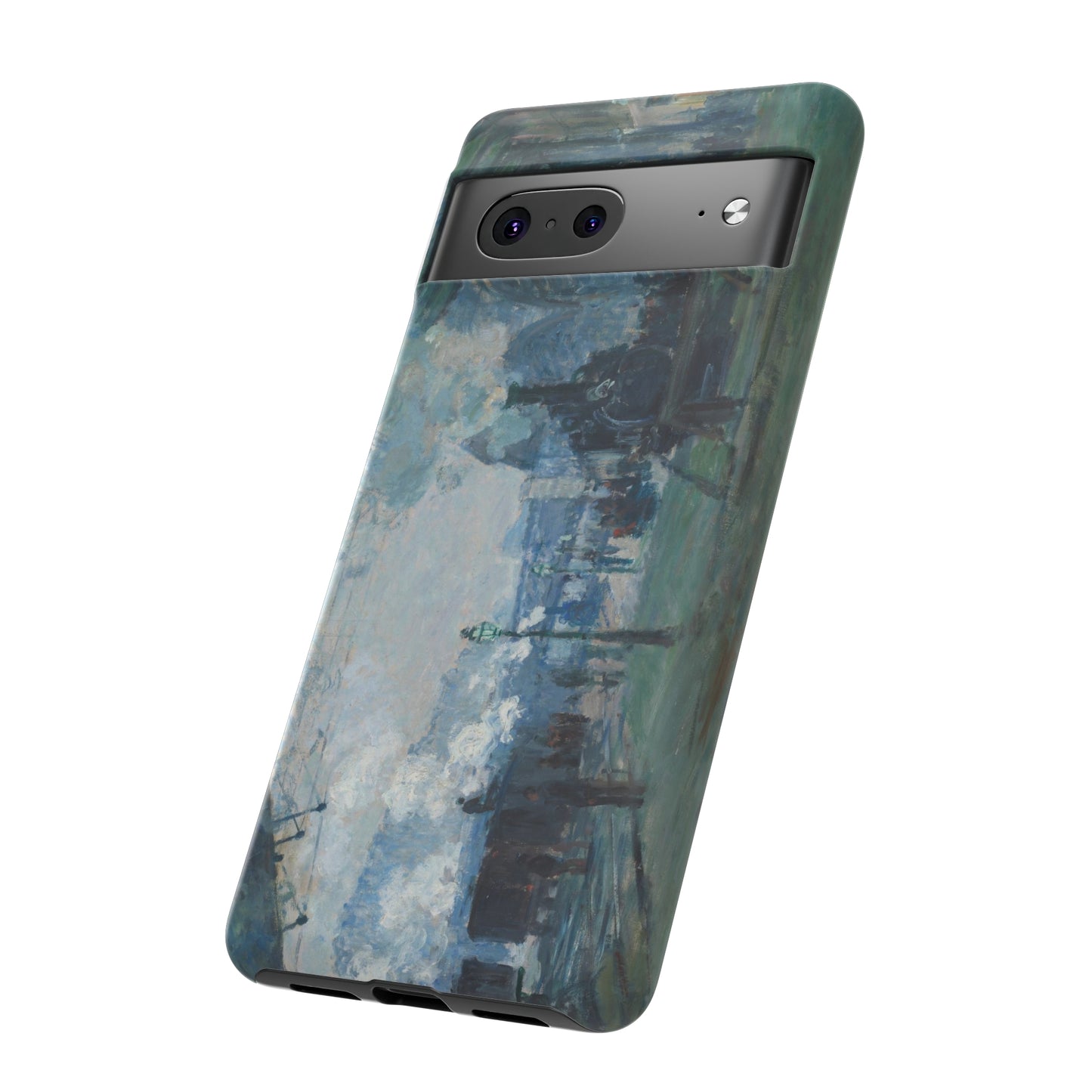 Arrival of the Normandy Train by Claude Monet - Cell Phone Case