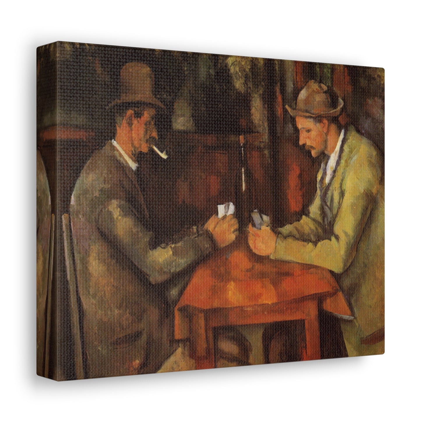 The Card Players by Paul Cezanne - Canvas Print