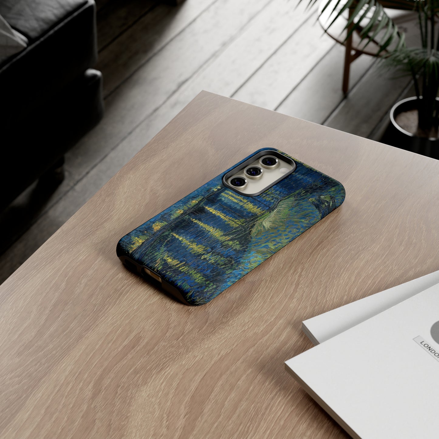 Starry Night over the Rhone by Vincent Van Gogh - Cell Phone Case