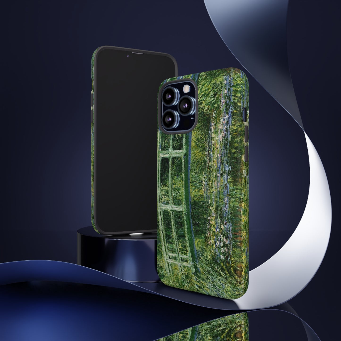Water Lilies and a Japanese Bridge by Claude Monet - Cell Phone Case