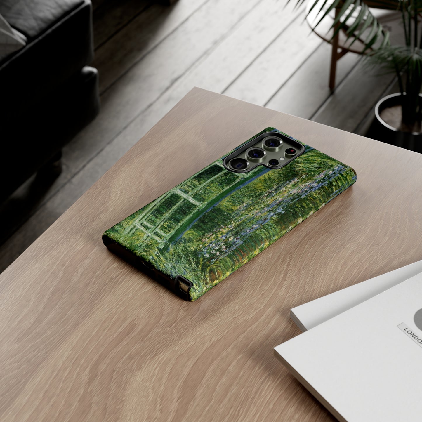 Water Lilies and a Japanese Bridge by Claude Monet - Cell Phone Case