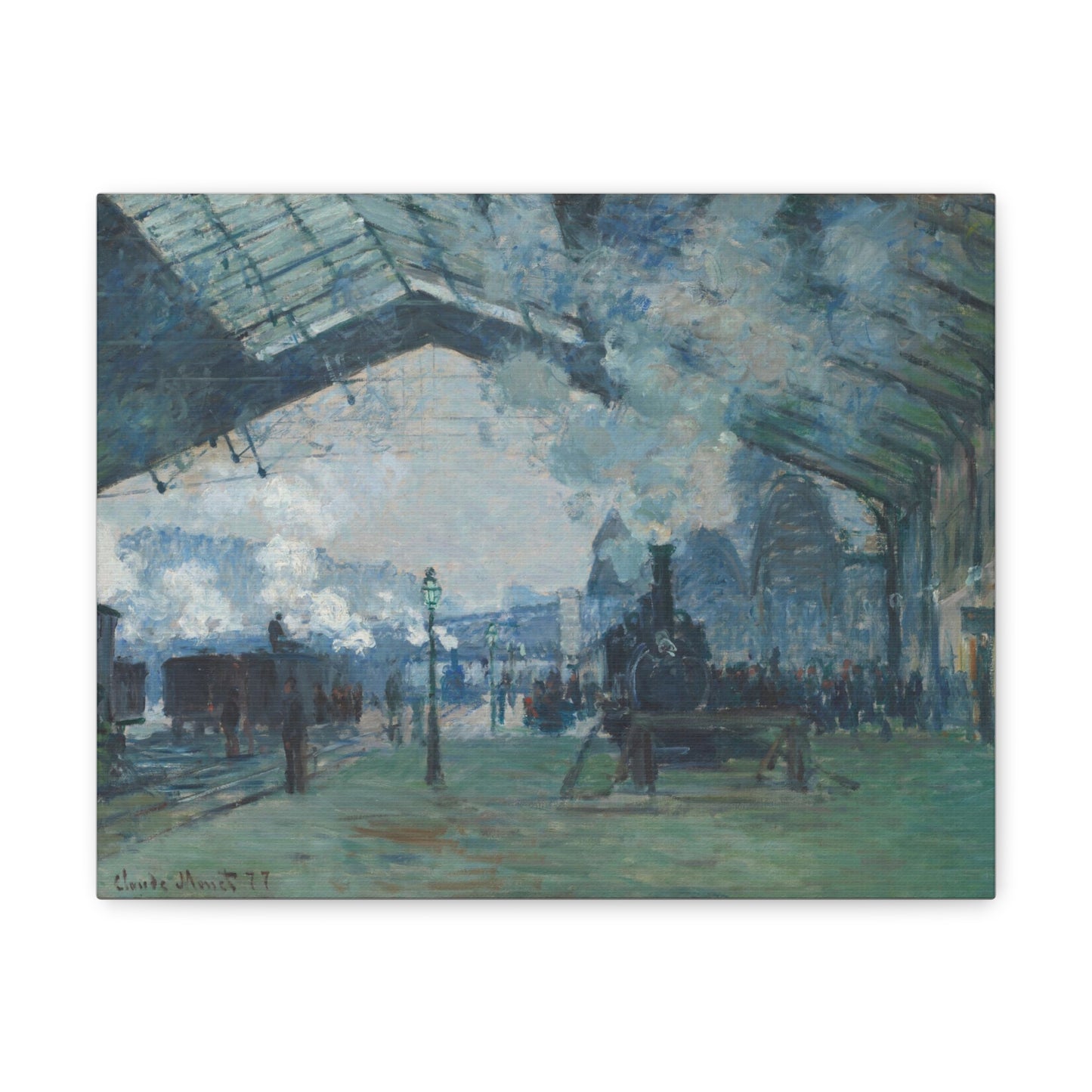 Arrival of the Normandy Train, Gare Saint-Lazare by Claude Monet - Canvas Print