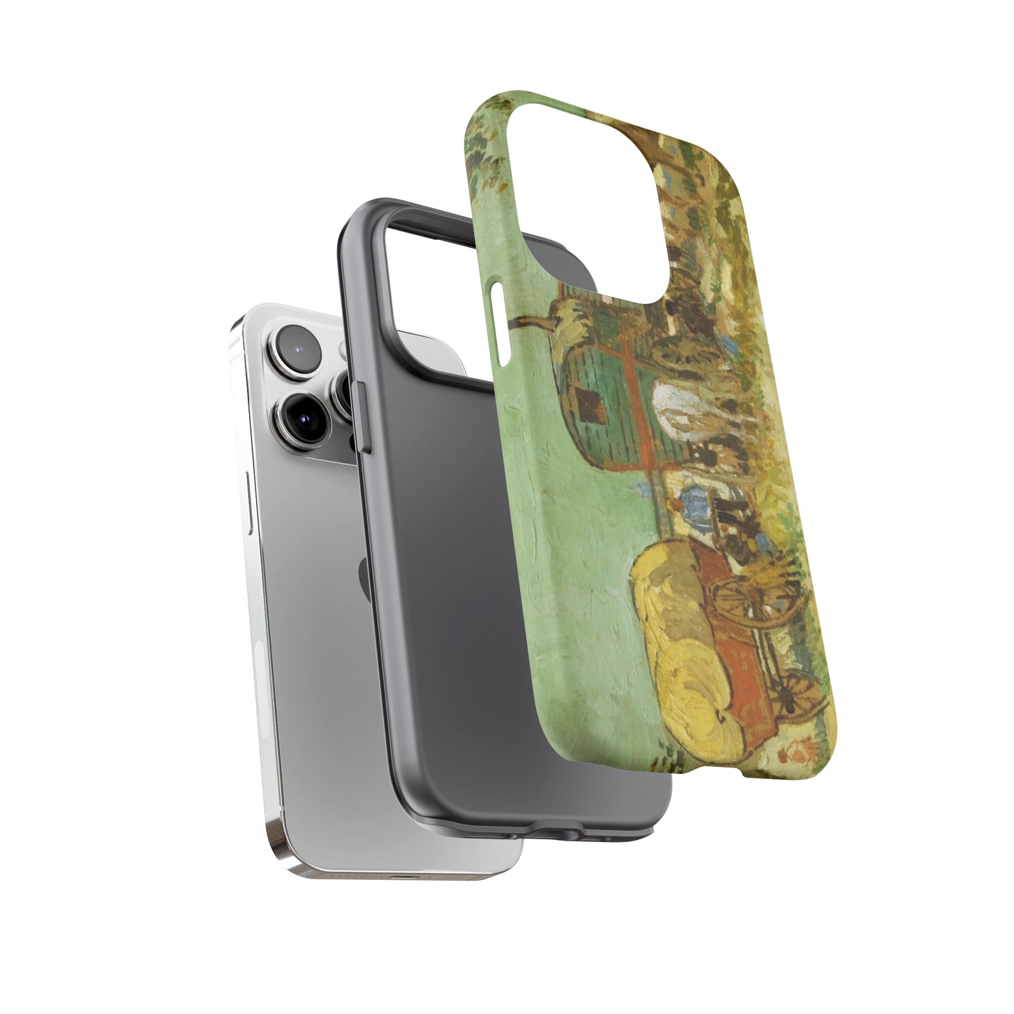 Encampment of Gypsies with Caravans by Vincent Van Gogh - Cell Phone Case