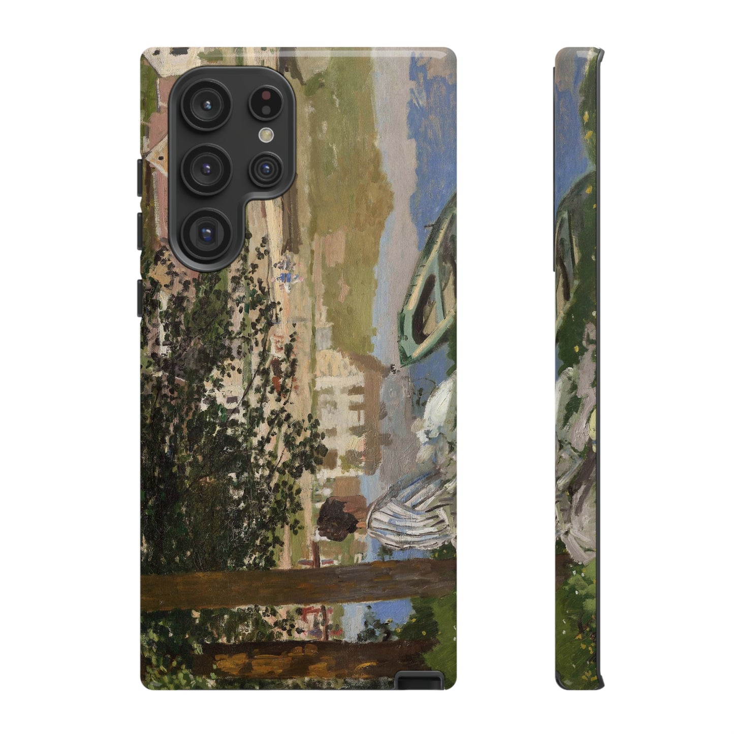 On the Bank of the Seine by Claude Monet - Cell Phone Case