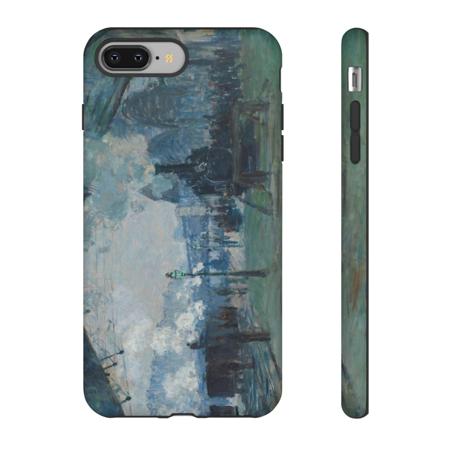 Arrival of the Normandy Train by Claude Monet - Cell Phone Case