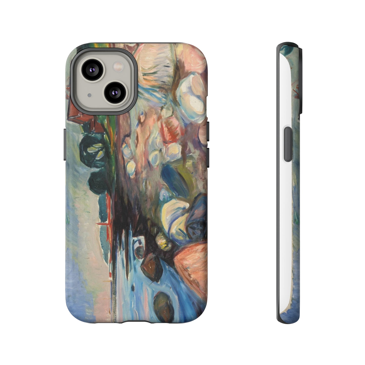 Shore with Red House by Edvard Munch - Cell Phone Case