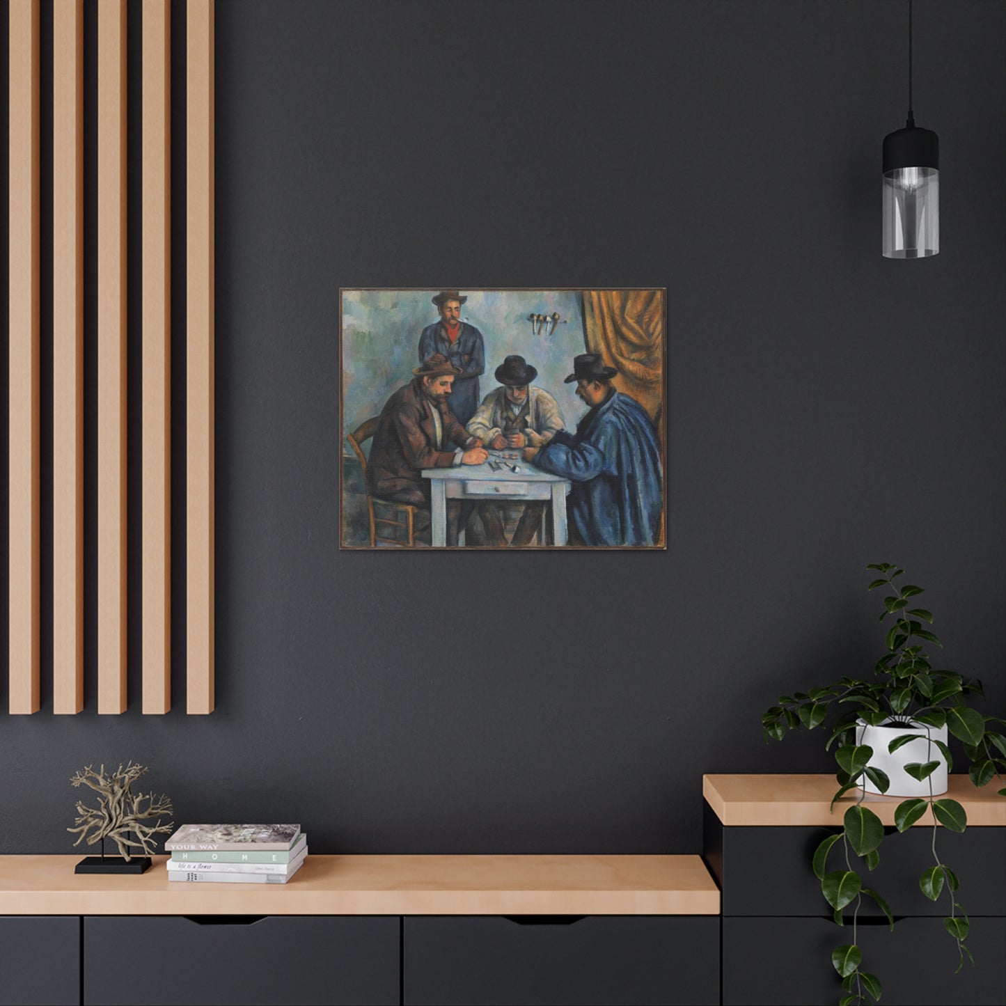Les Joueurs de Cartes by Paul Cezanne - Canvas Print