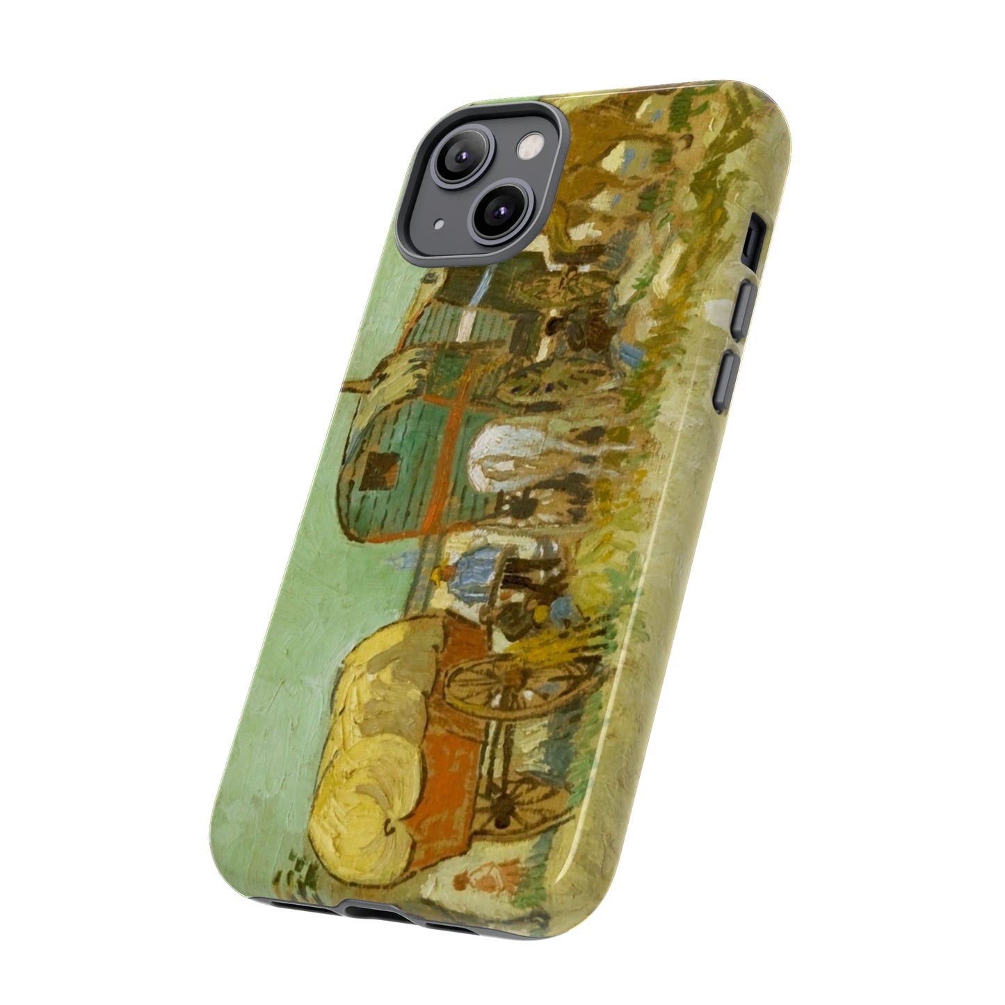 Encampment of Gypsies with Caravans by Vincent Van Gogh - Cell Phone Case