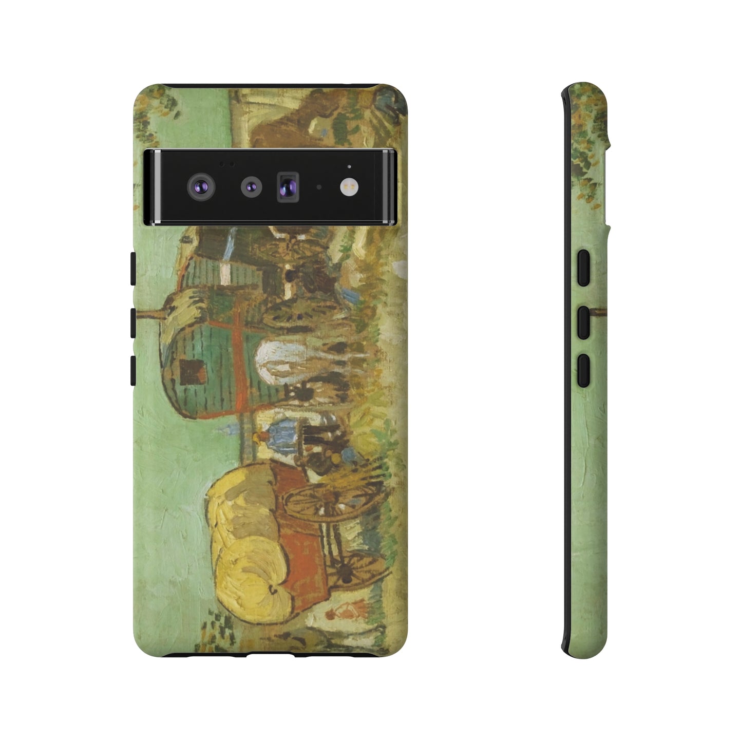 Encampment of Gypsies with Caravans by Vincent Van Gogh - Cell Phone Case