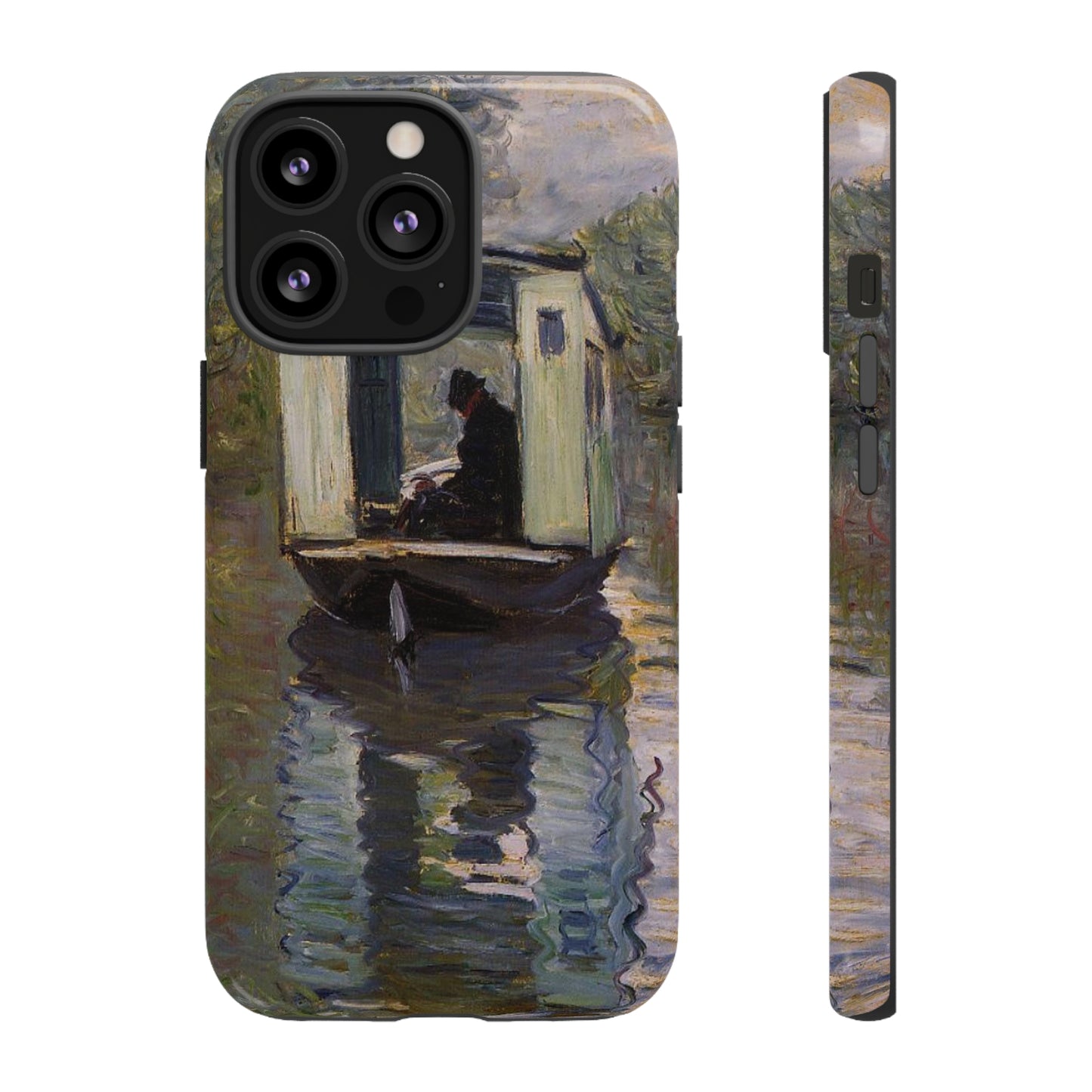 The Studio Boat by Claude Monet - Cell Phone Case