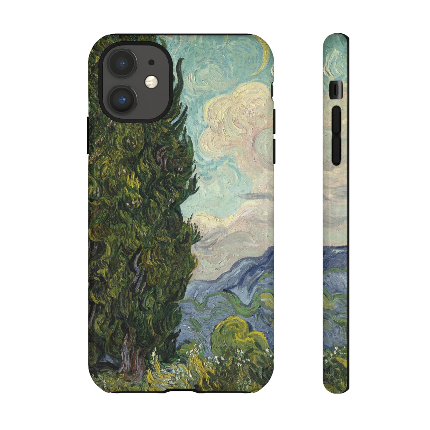 Cypresses by Vincent Van Gogh - Cell Phone Case