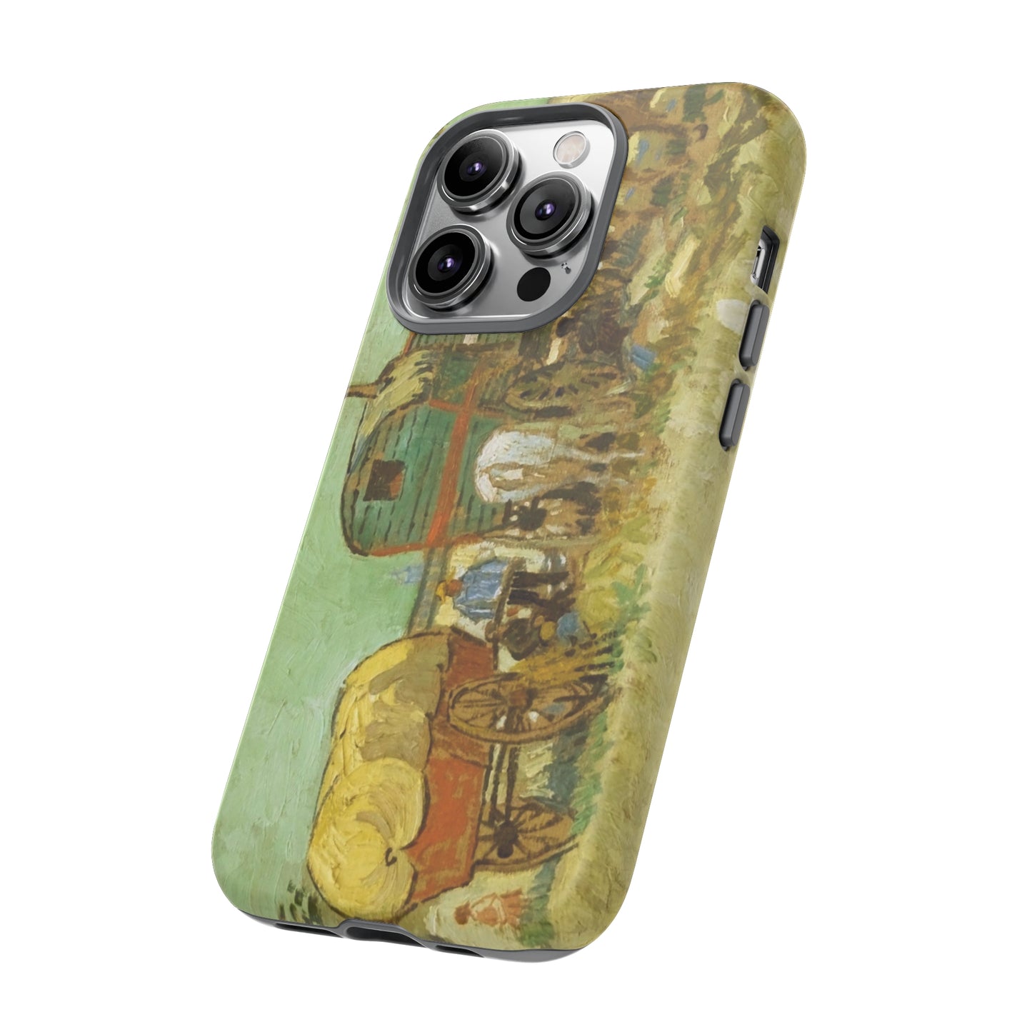 Encampment of Gypsies with Caravans by Vincent Van Gogh - Cell Phone Case