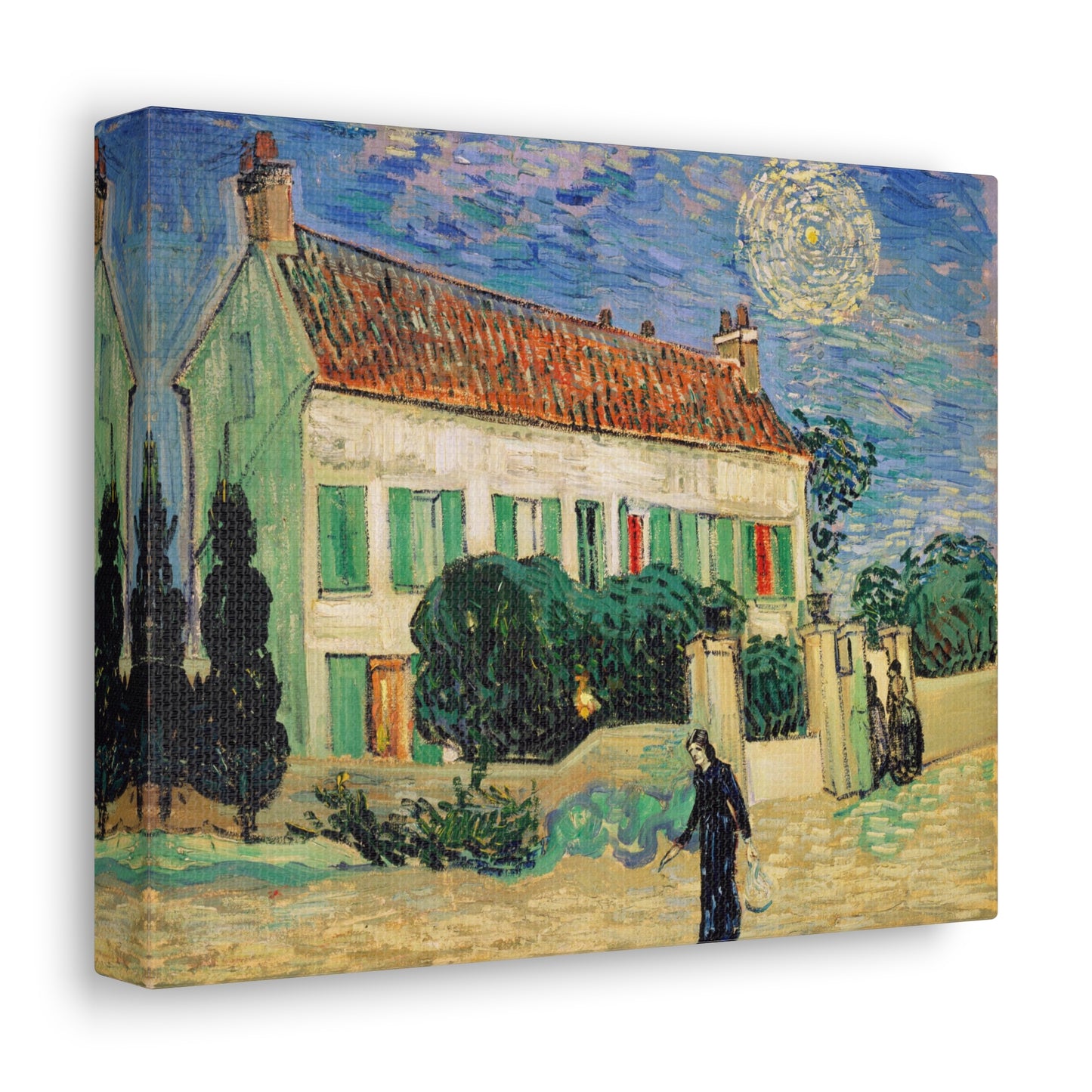 White House at Night by Vincent Van Gogh - Canvas Print