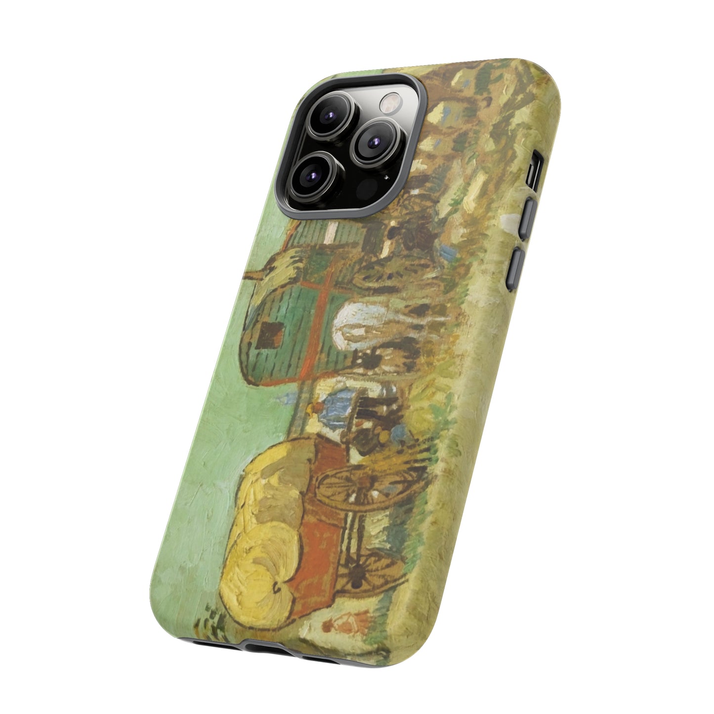 Encampment of Gypsies with Caravans by Vincent Van Gogh - Cell Phone Case