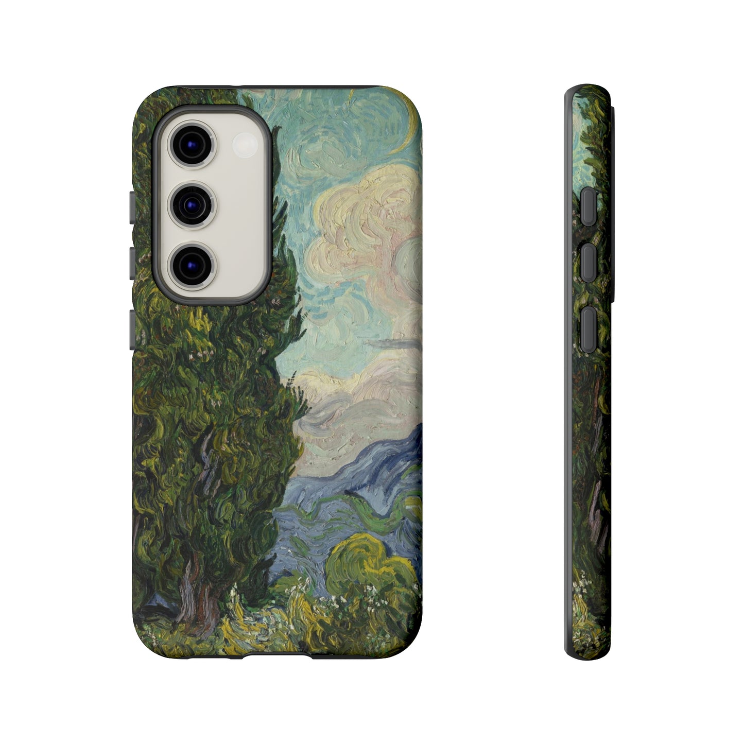 Cypresses by Vincent Van Gogh - Cell Phone Case