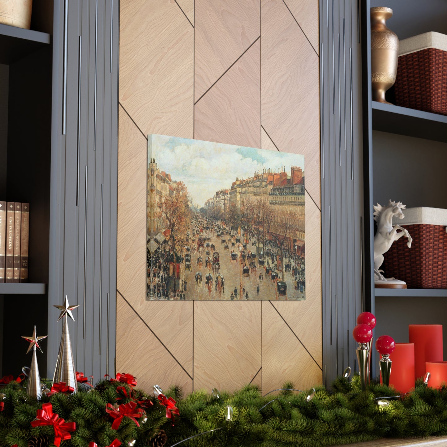 Boulevard Montmartre by Camille Pissarro - Canvas Print