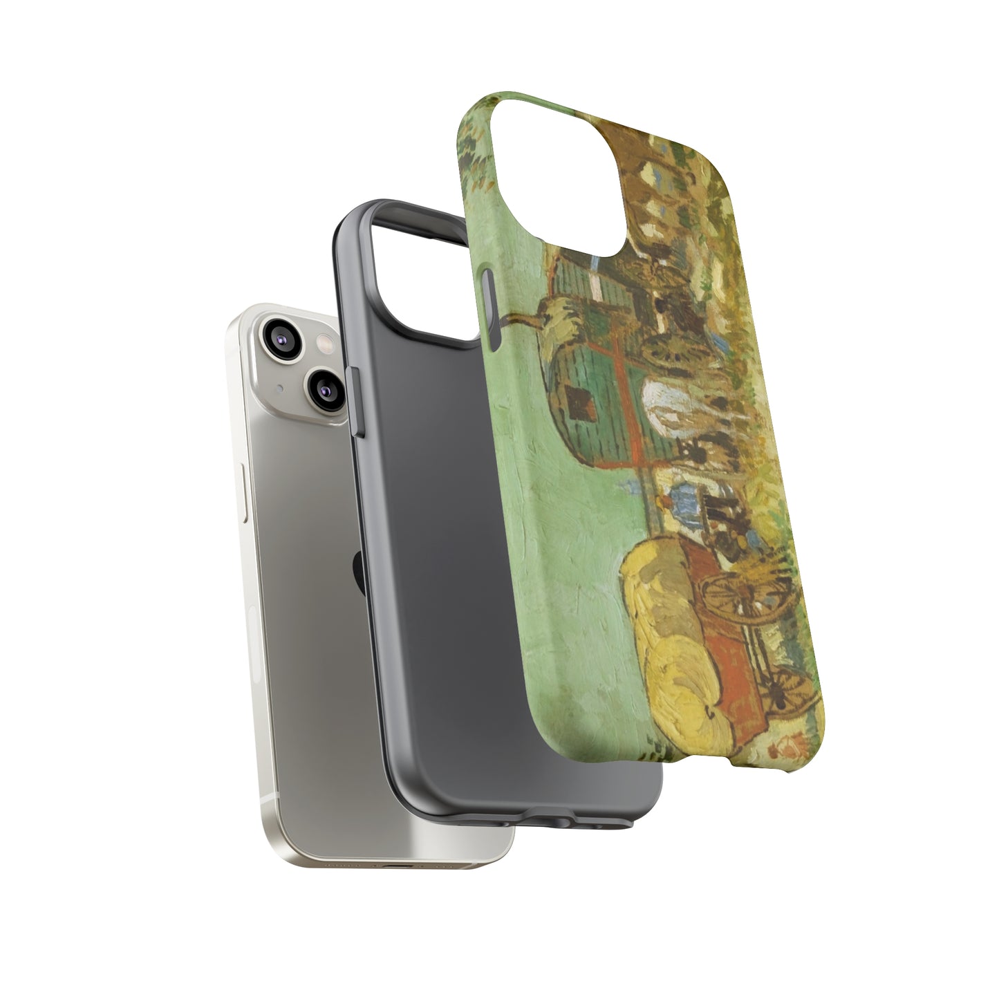 Encampment of Gypsies with Caravans by Vincent Van Gogh - Cell Phone Case