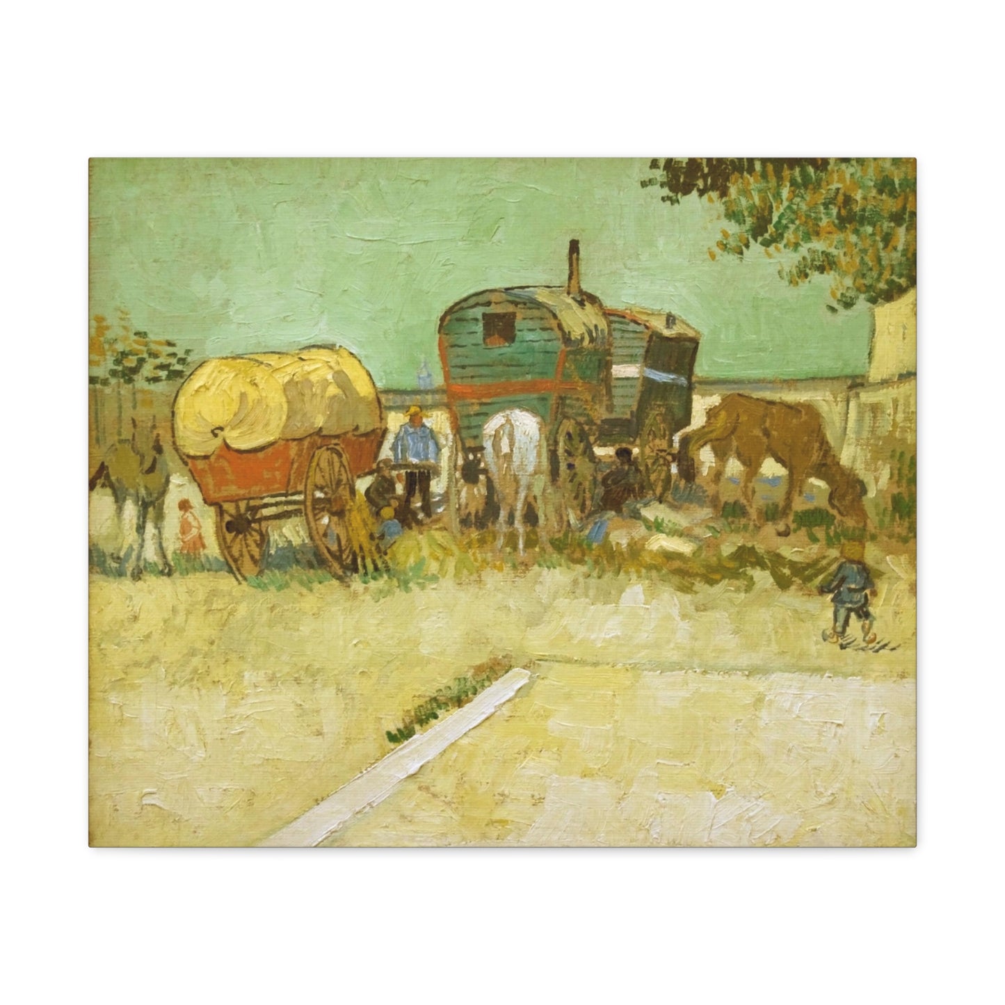 Encampment of Gypsies with Caravans - By Vincent Van Gogh
