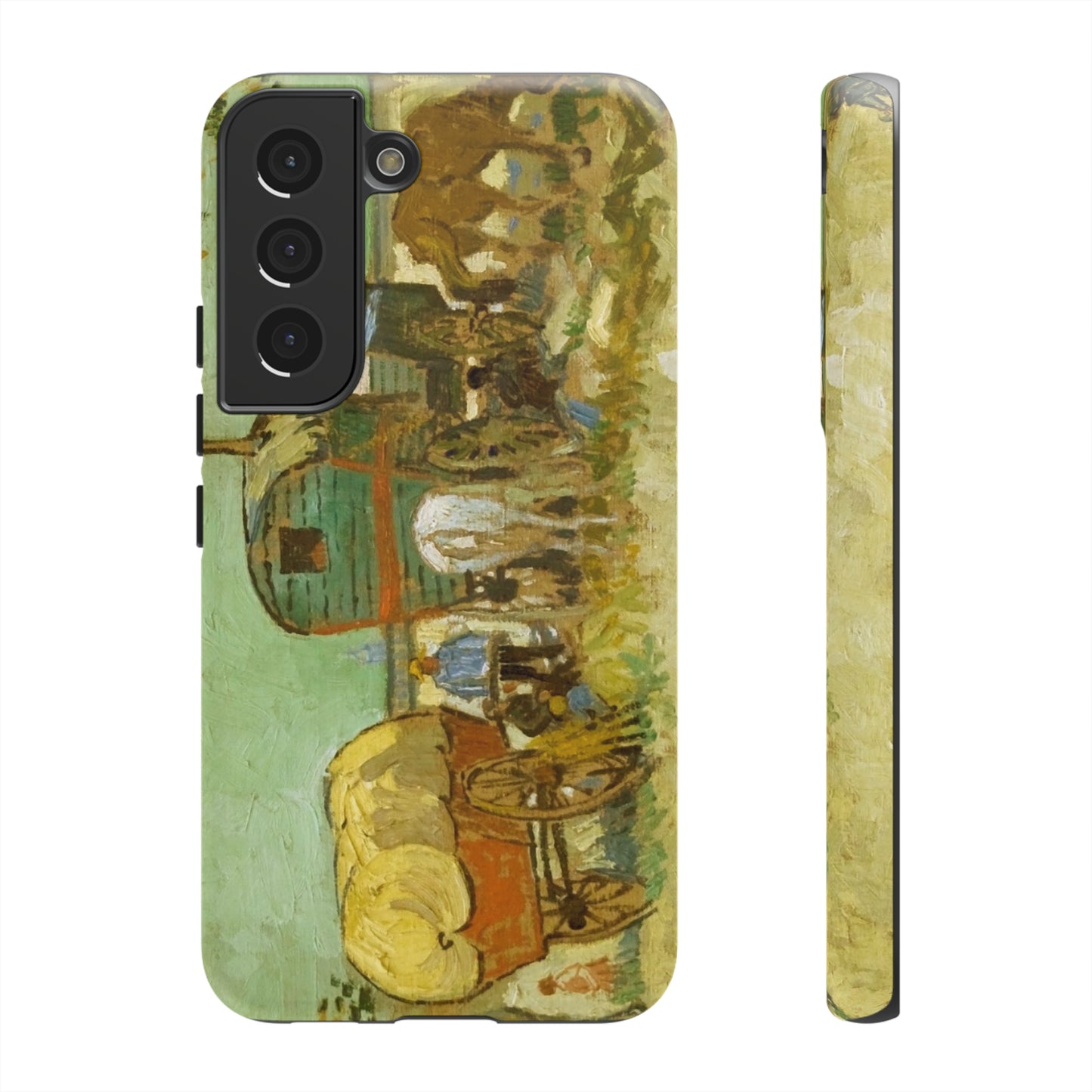 Encampment of Gypsies with Caravans by Vincent Van Gogh - Cell Phone Case