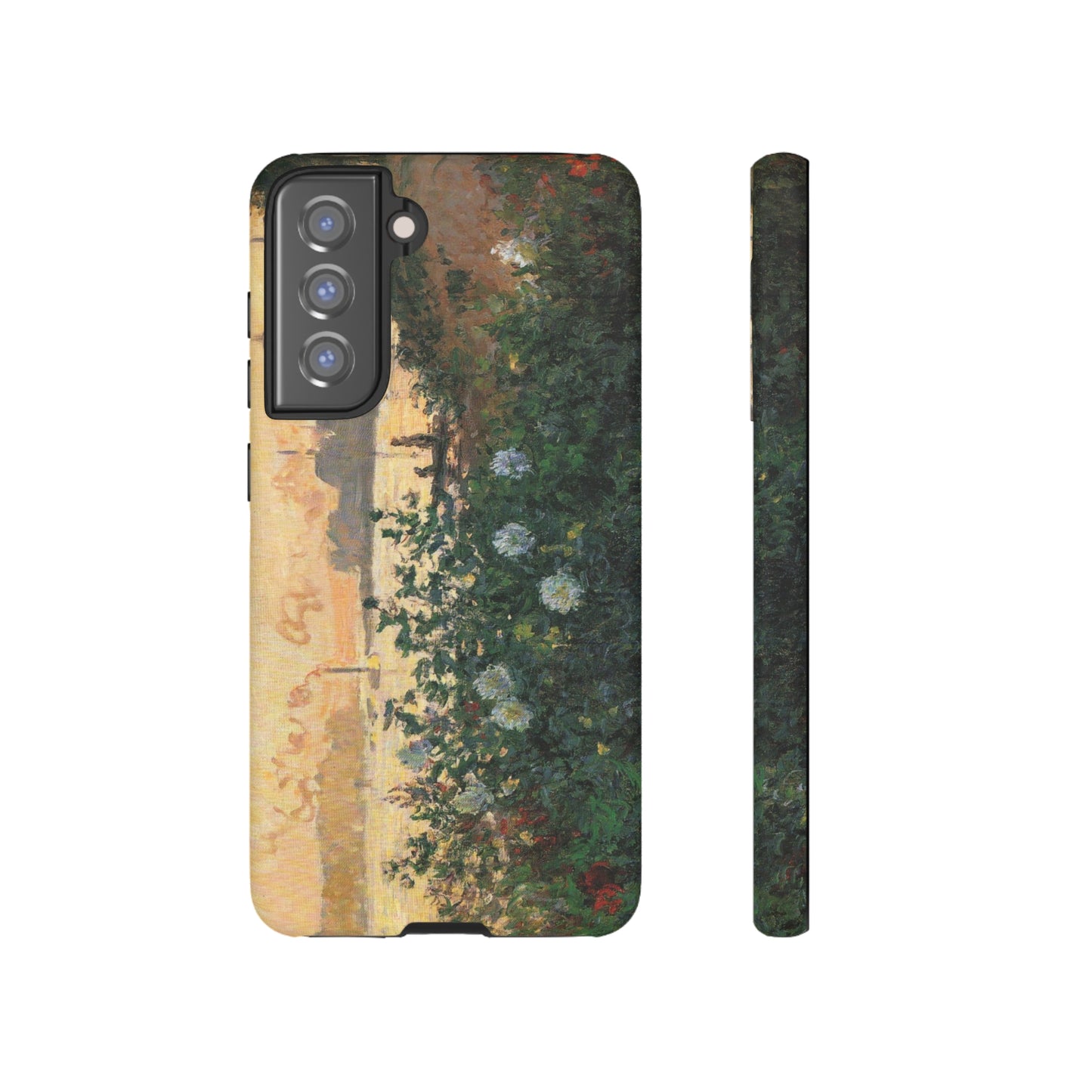 Flowered Riverbank, Argenteuil by Claude Monet - Cell Phone Case