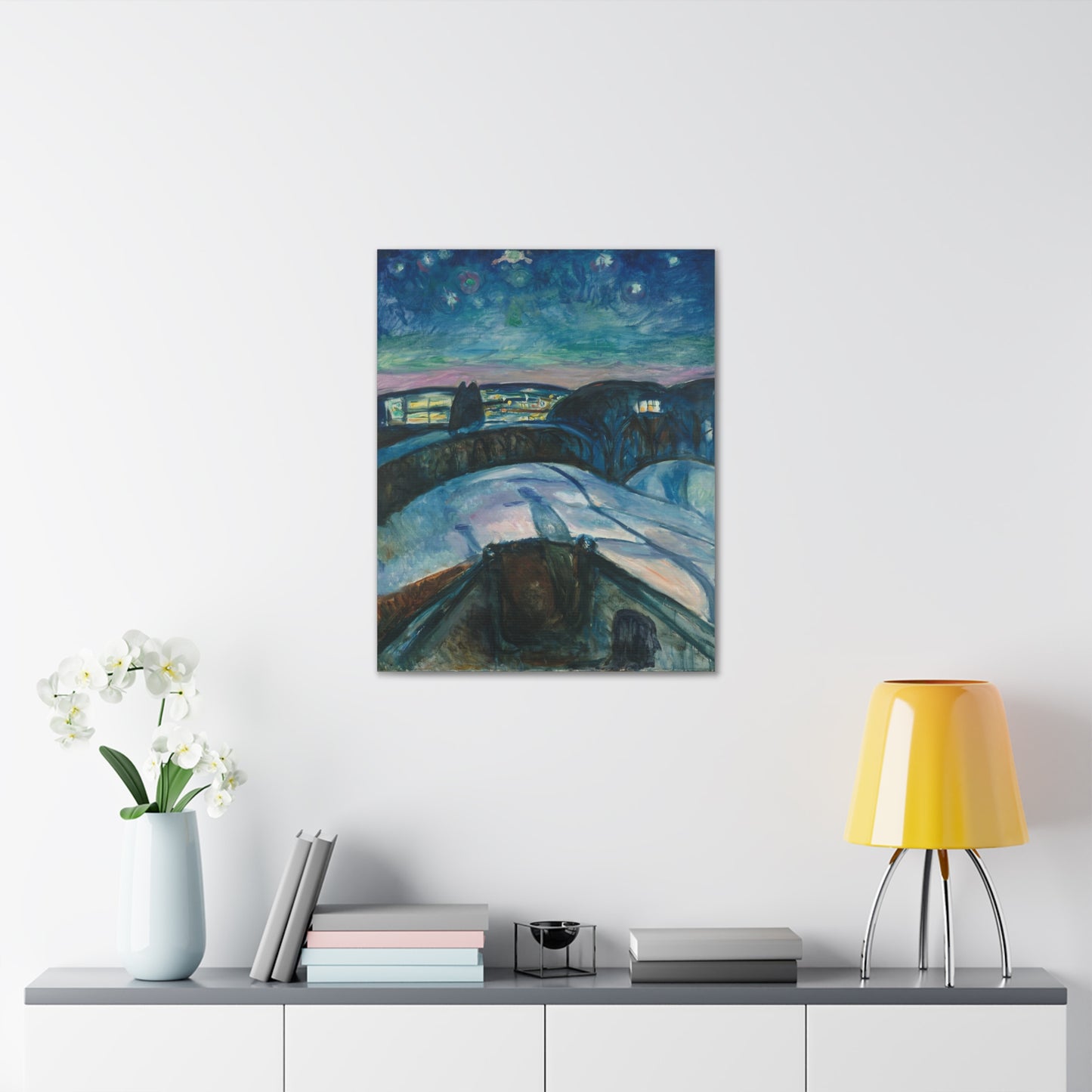 Starry Night by Edvard Munch - Canvas Print
