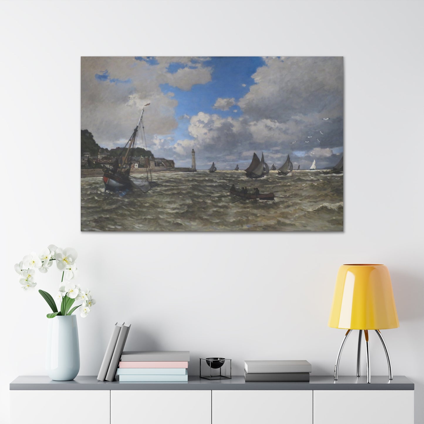 The Mouth of the Seine by Claude Monet - Canvas Print