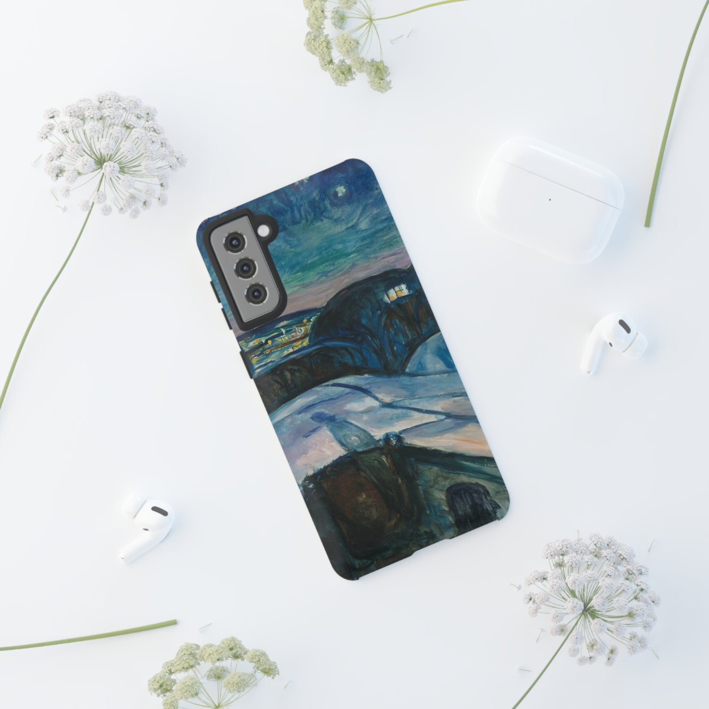 Starry Night by Edvard Munch - Cell Phone Case