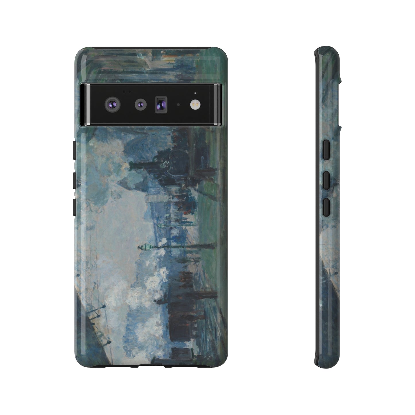 Arrival of the Normandy Train by Claude Monet - Cell Phone Case