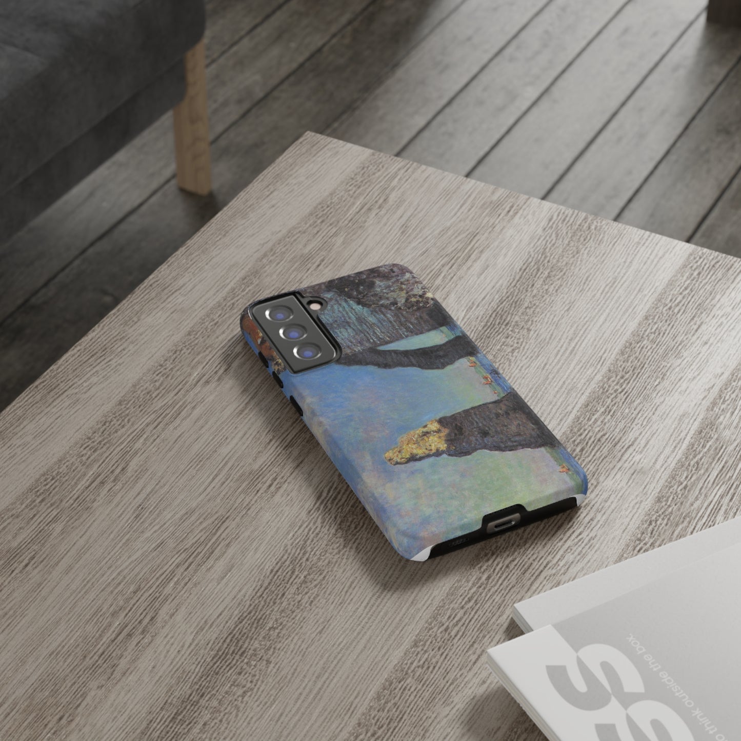 The Cliffs at Etretat by Claude Monet - Cell Phone Case