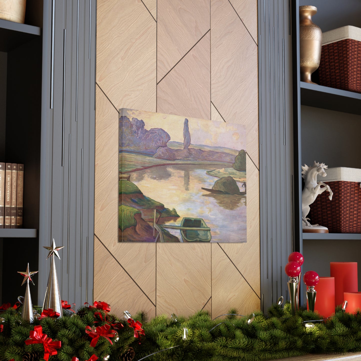 Islands in the Rhine river near to Strasbourg by Rene Schutzenberger - Canvas Print