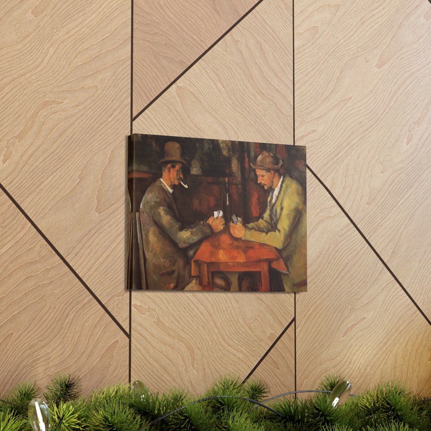 The Card Players by Paul Cezanne - Canvas Print
