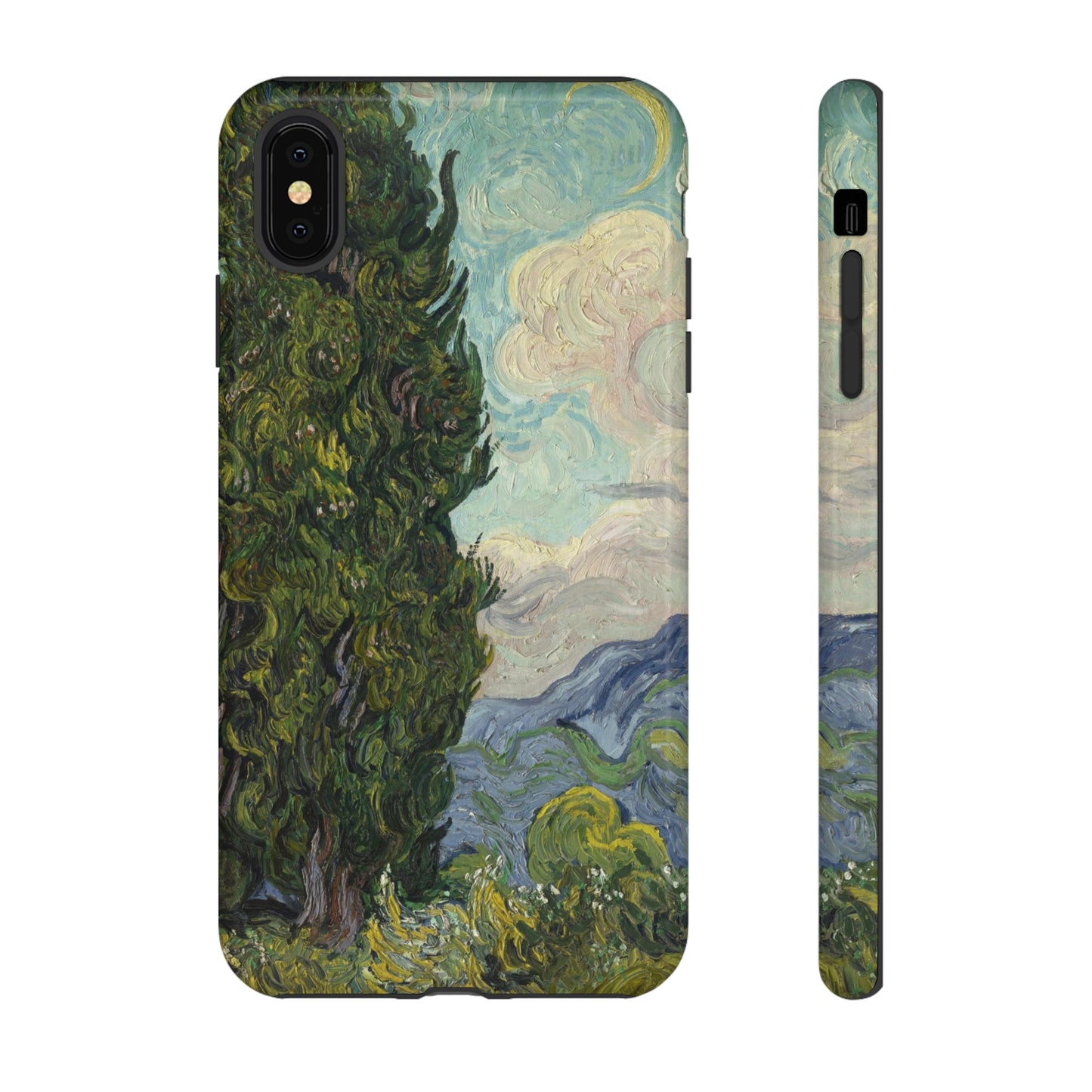 Cypresses by Vincent Van Gogh - Cell Phone Case