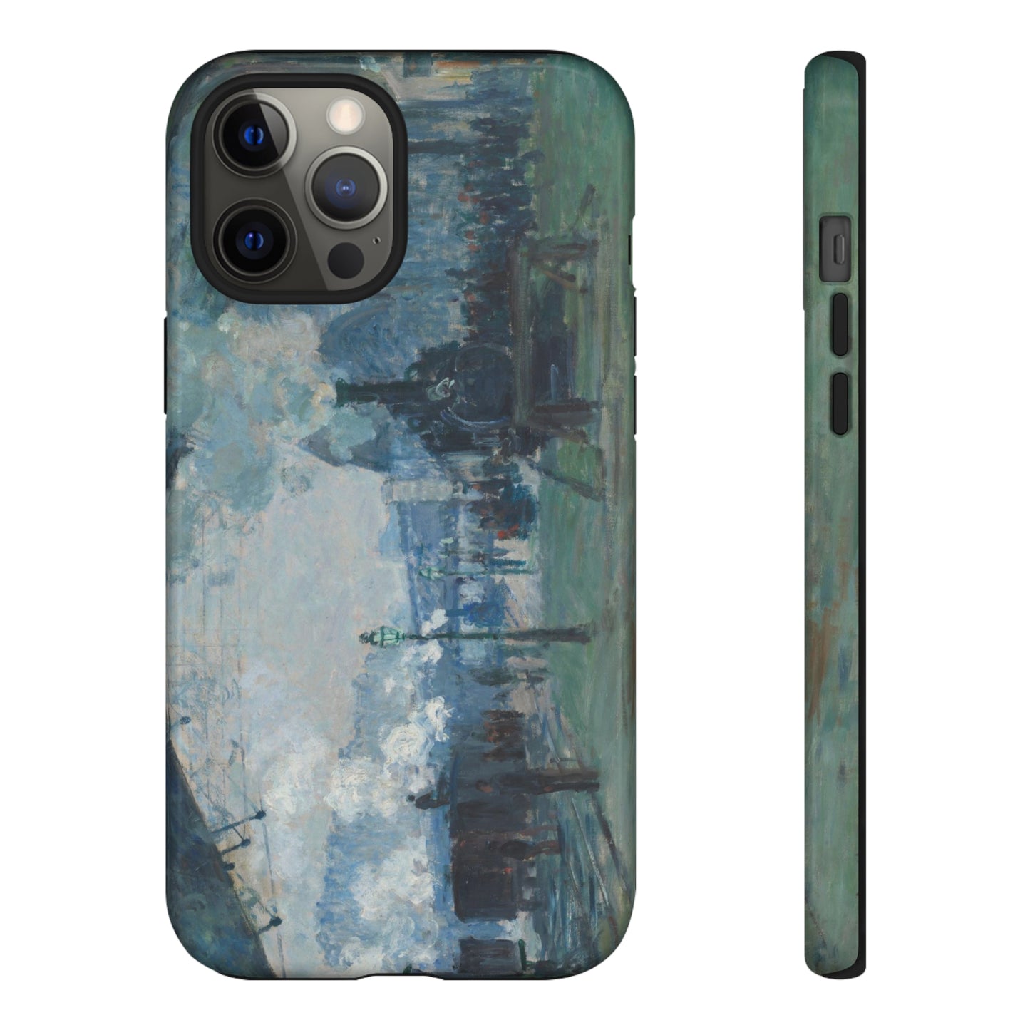 Arrival of the Normandy Train by Claude Monet - Cell Phone Case