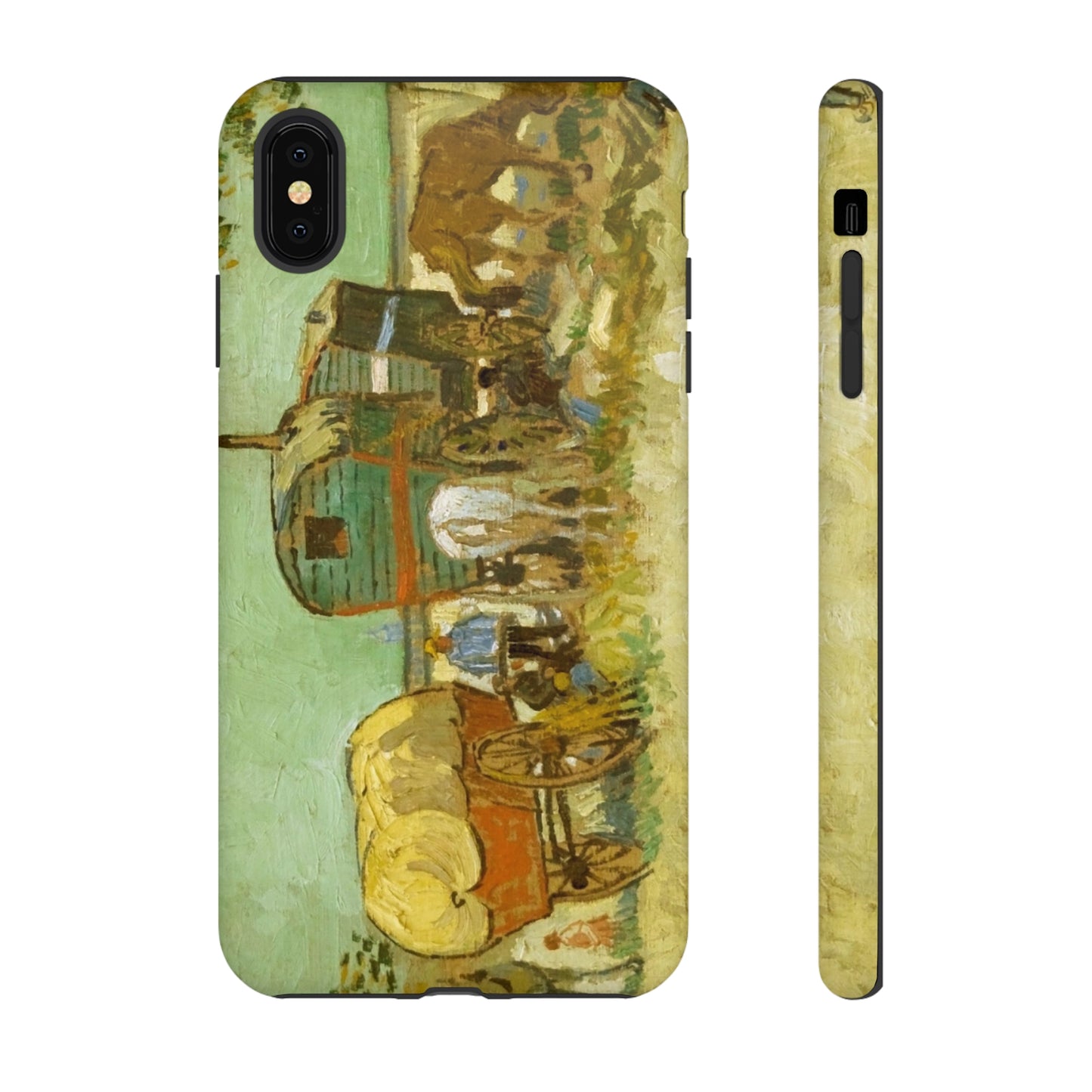 Encampment of Gypsies with Caravans by Vincent Van Gogh - Cell Phone Case
