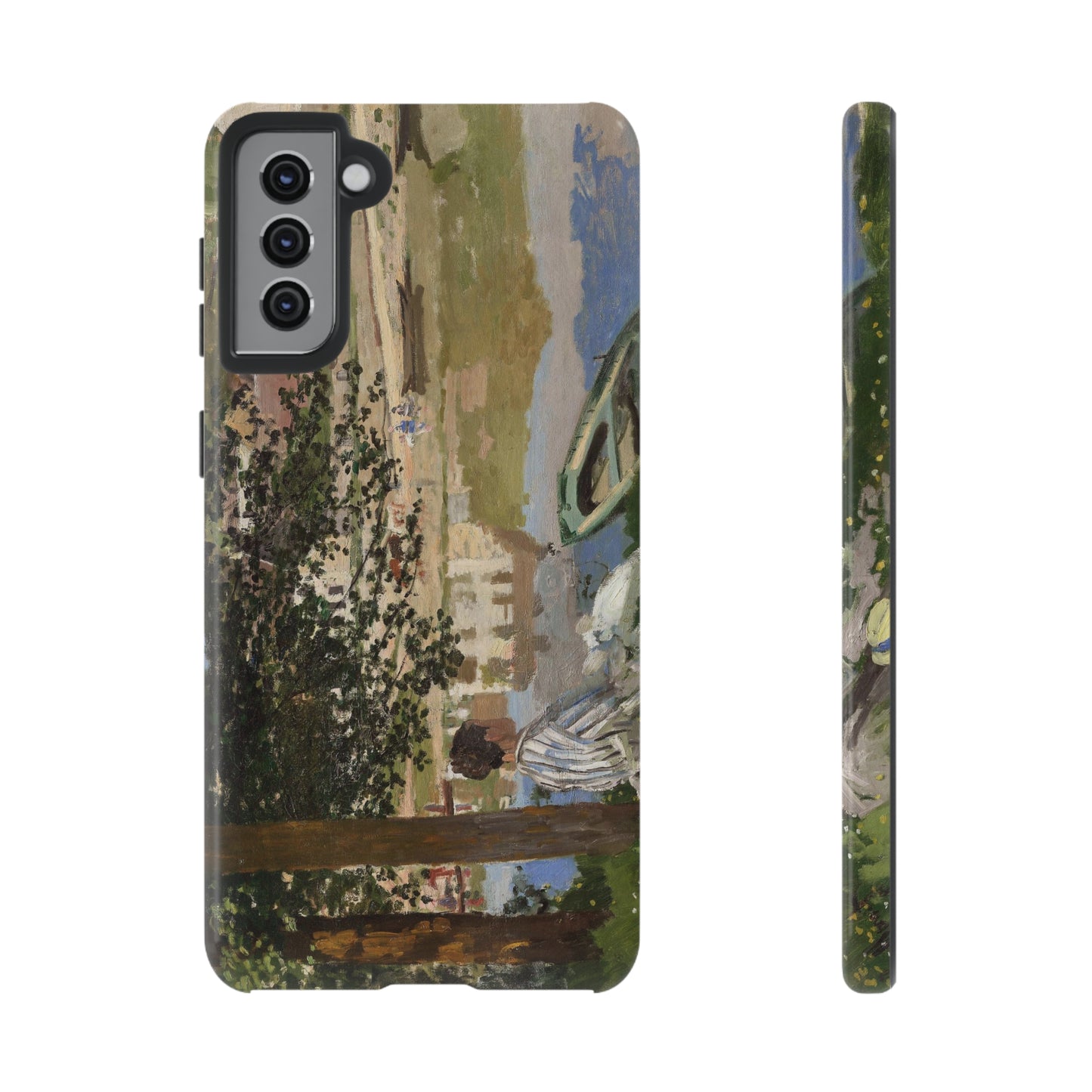 On the Bank of the Seine by Claude Monet - Cell Phone Case