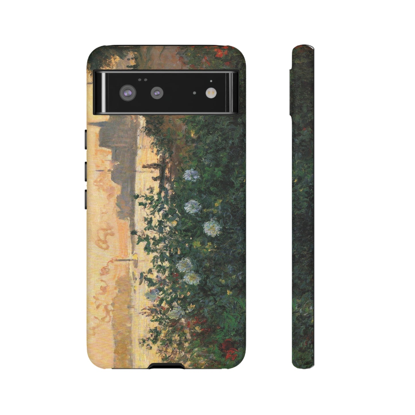 Flowered Riverbank, Argenteuil by Claude Monet - Cell Phone Case