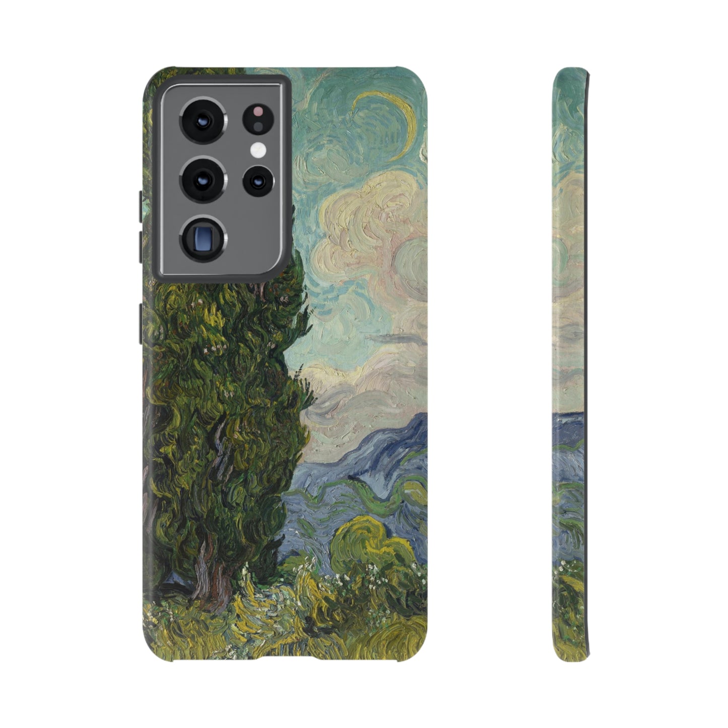 Cypresses by Vincent Van Gogh - Cell Phone Case