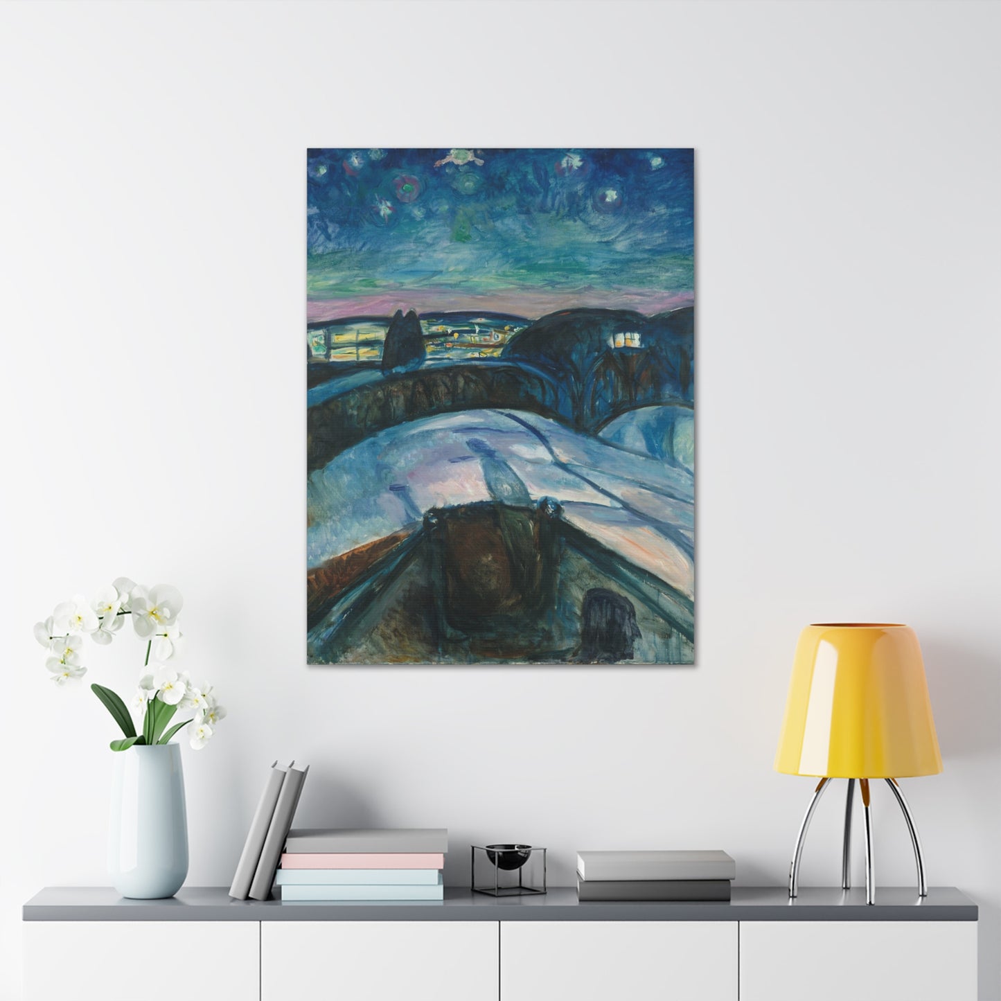 Starry Night by Edvard Munch - Canvas Print