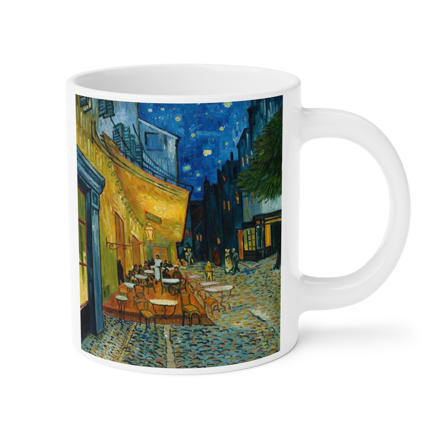 Cafe Terrace at Night by Vincent Van Gogh - Ceramic Mug