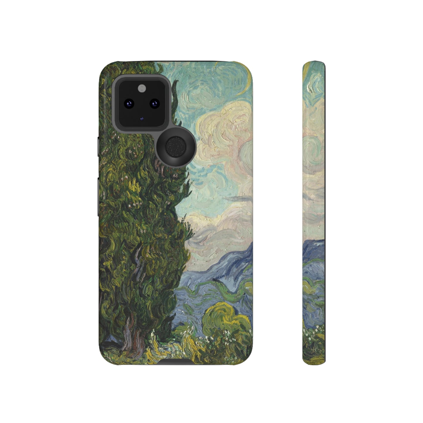 Cypresses by Vincent Van Gogh - Cell Phone Case