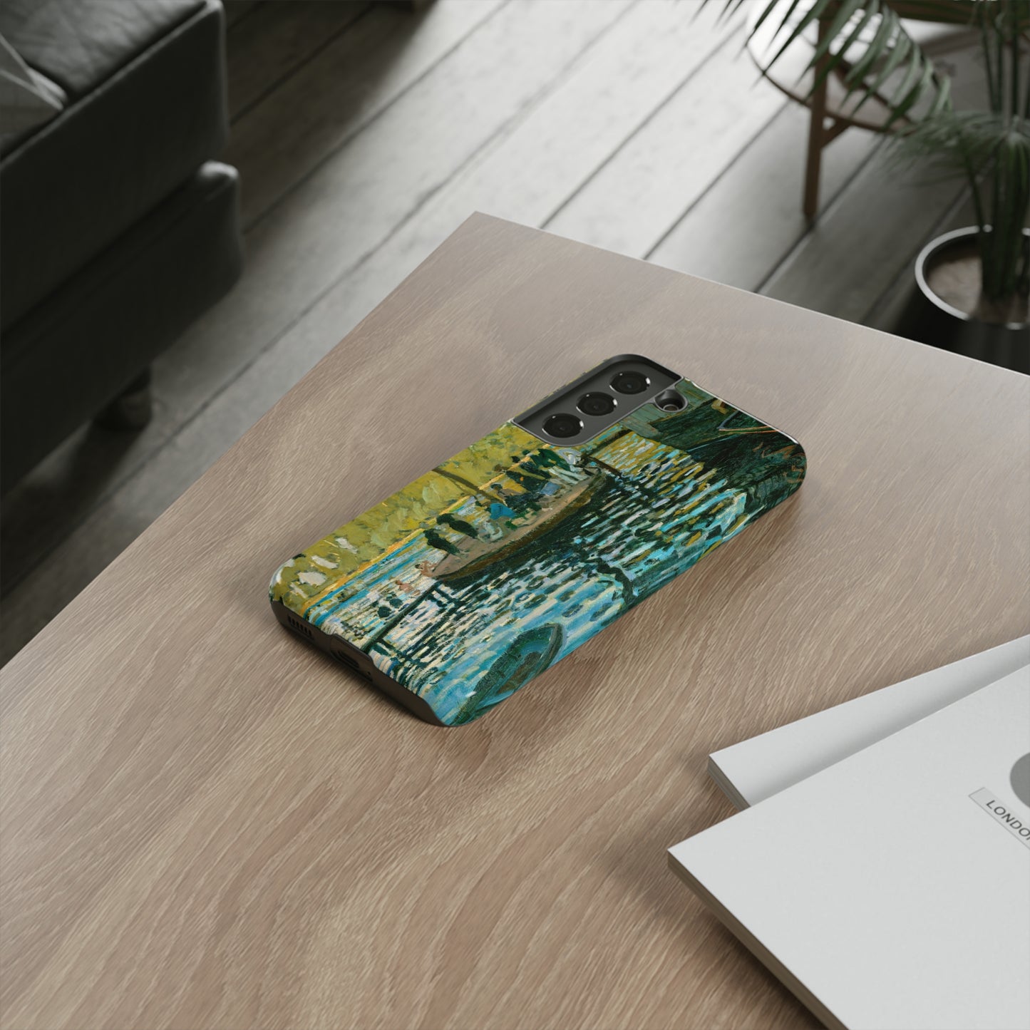 La Grenouillére by Claude Monet - Cell Phone Case