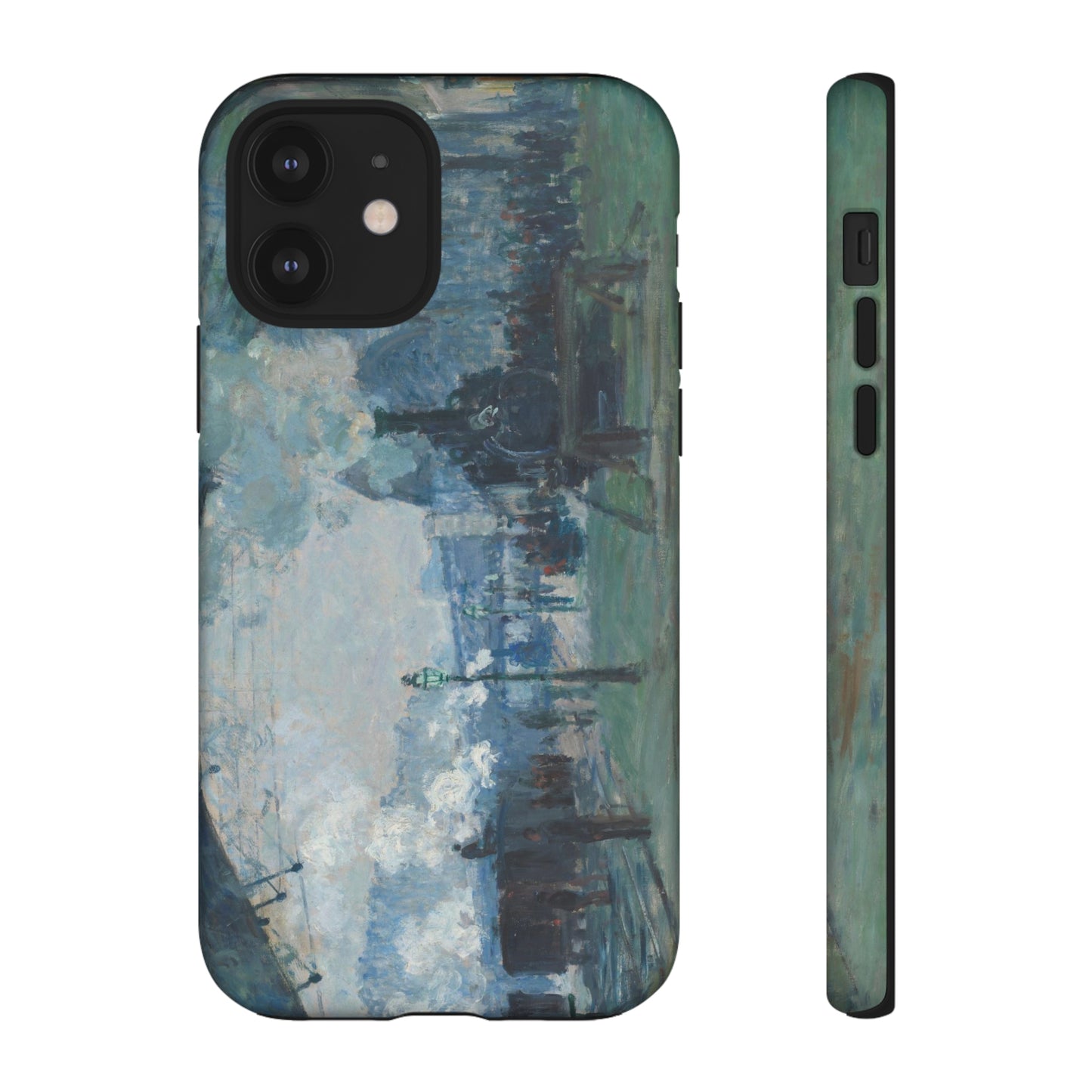 Arrival of the Normandy Train by Claude Monet - Cell Phone Case